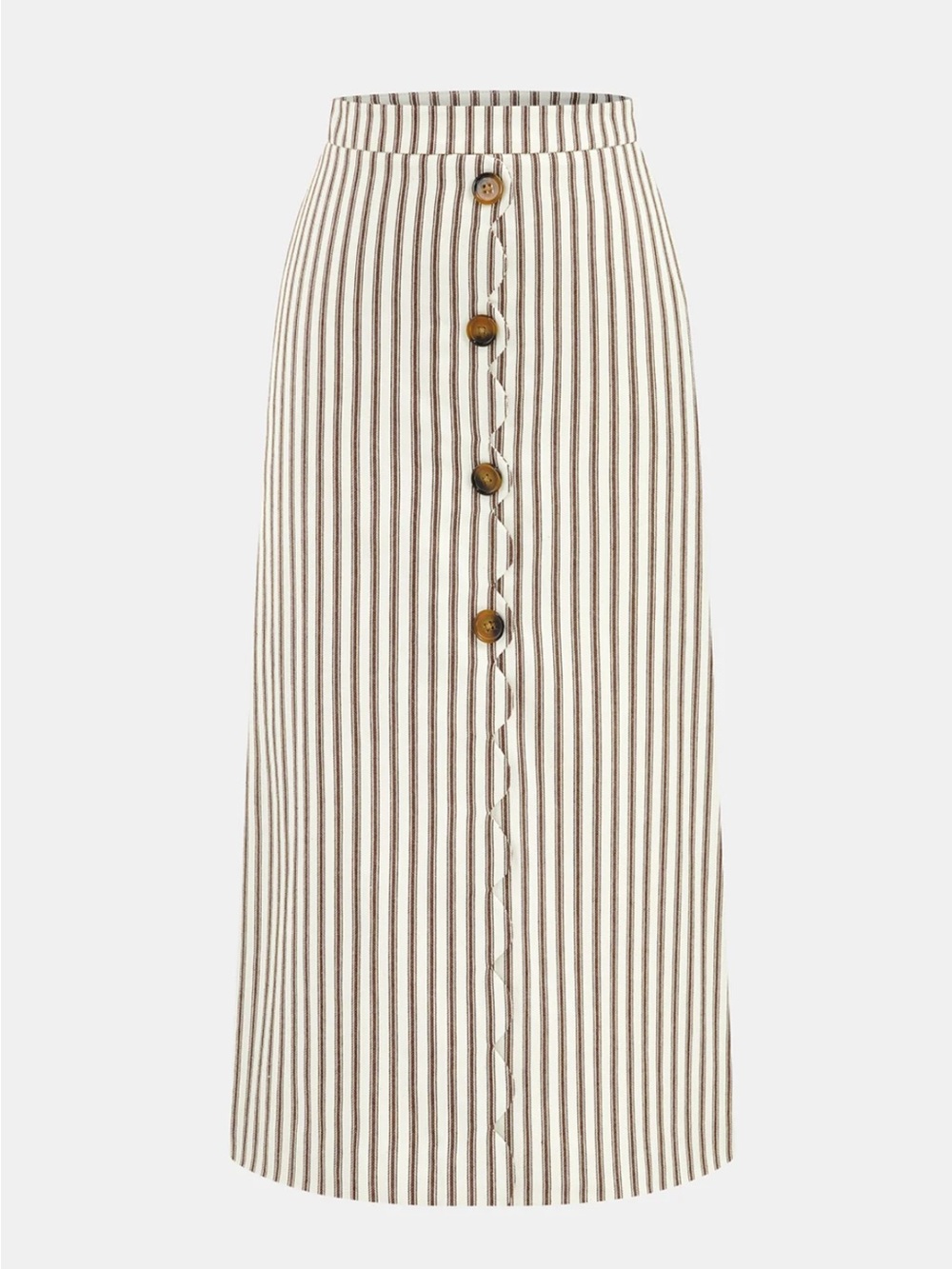Commense Cotton Striped Sleeveless Top & Midi Skirt Set Size Medium NWT - Picture 4 of 8
